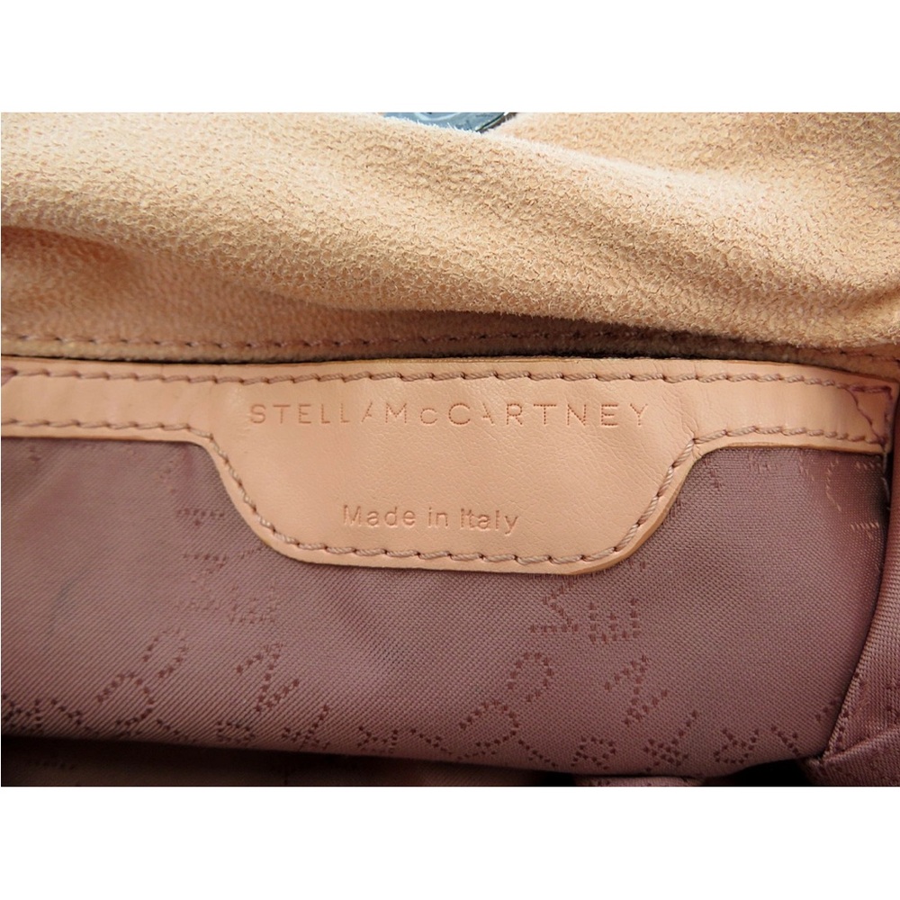 Stella McCartney Peach Shoulder Bag with Chain Trim - Picture 14 of 16